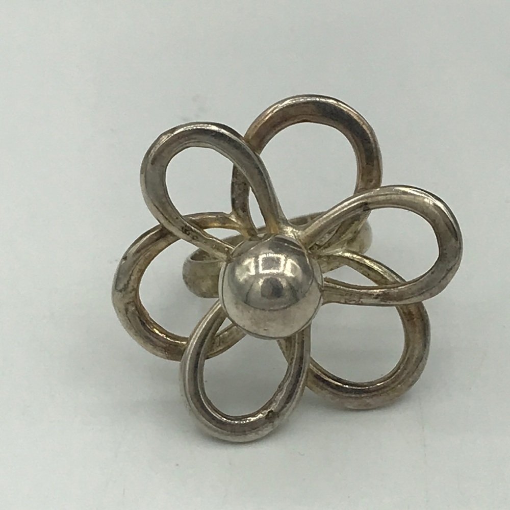 Extra Large Atomic Sterling Silver Dgs Turkey Flo… - image 1